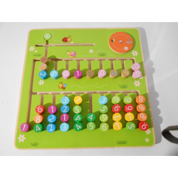 Jeu de calcul en bois