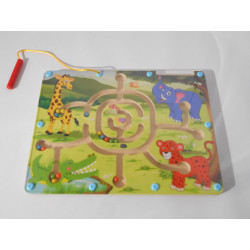 labyrinthe animaux en bois