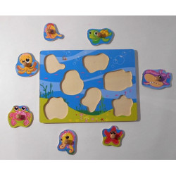 Puzzle en bois poisson
