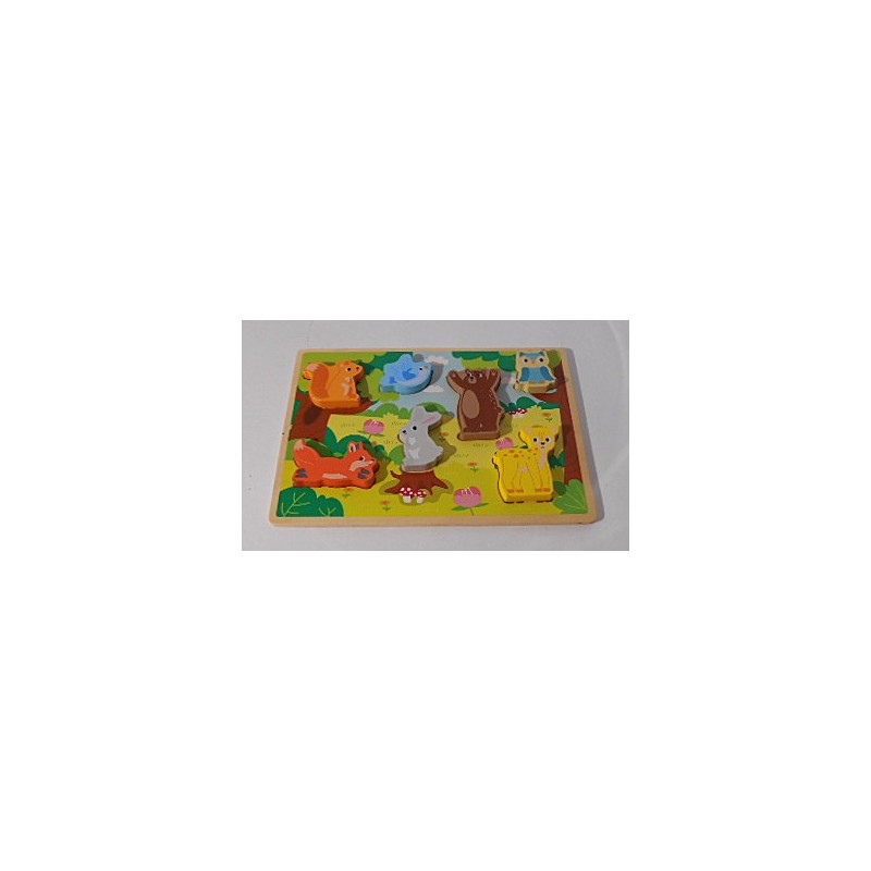 Puzzle en bois animaux de la foret