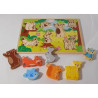 Puzzle en bois animaux de la foret
