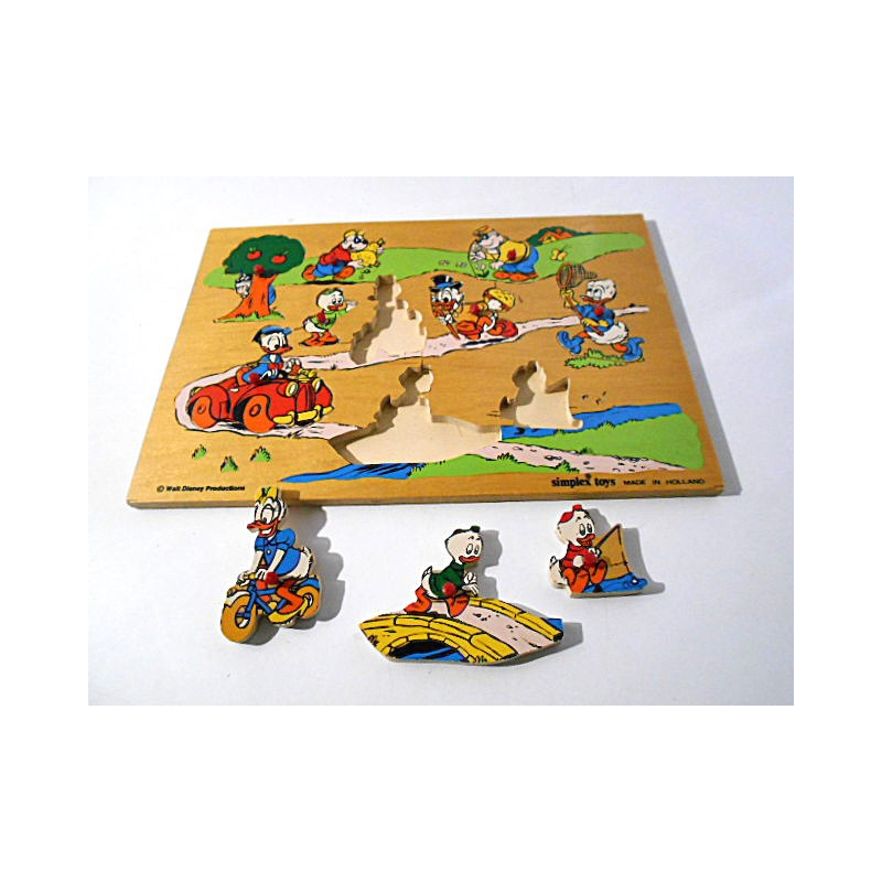 Puzzle bois  Walt DISNEY  " la bande à Picsou" - simplex toys