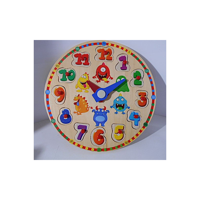 Puzzle Horloge en Bois - Playtive