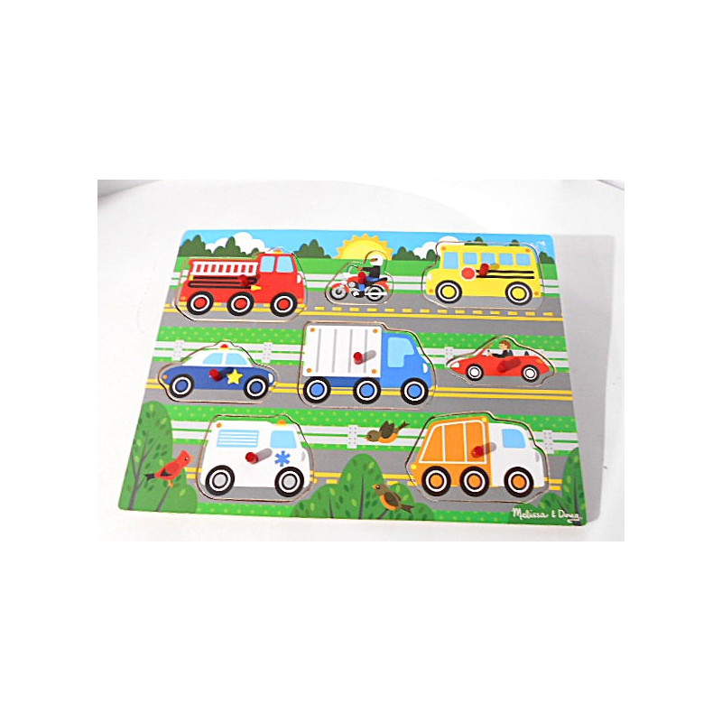 Puzzle en bois véhicules - Melissa & Doug