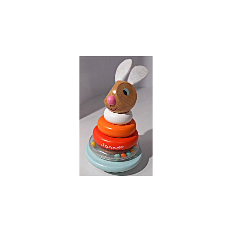 Culbuto empilable Lapin en bois - Janod