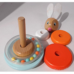 Culbuto empilable Lapin en bois - Janod