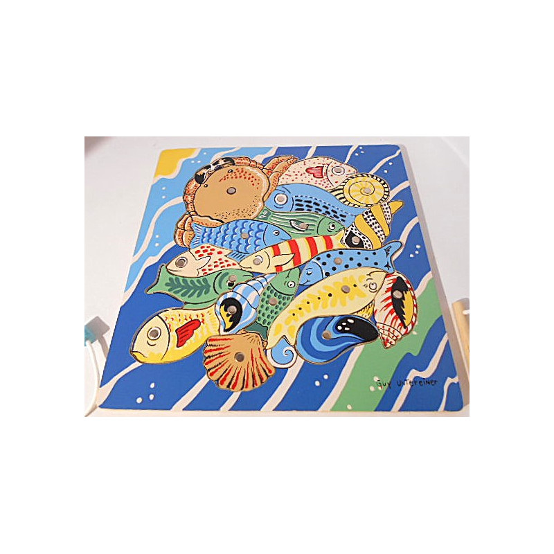 Puzzle en bois aimanté - Guy Untereiner