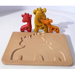 Mon premier puzzle girafe - Plan Toys