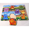 Puzzle en bois animaux - Smali