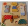 Puzzle en bois animaux - DJECO