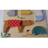 Puzzle en bois animaux - DJECO