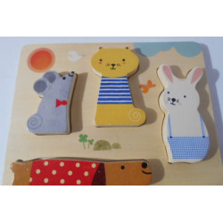 Puzzle en bois animaux - DJECO