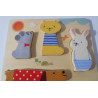 Puzzle en bois animaux - DJECO