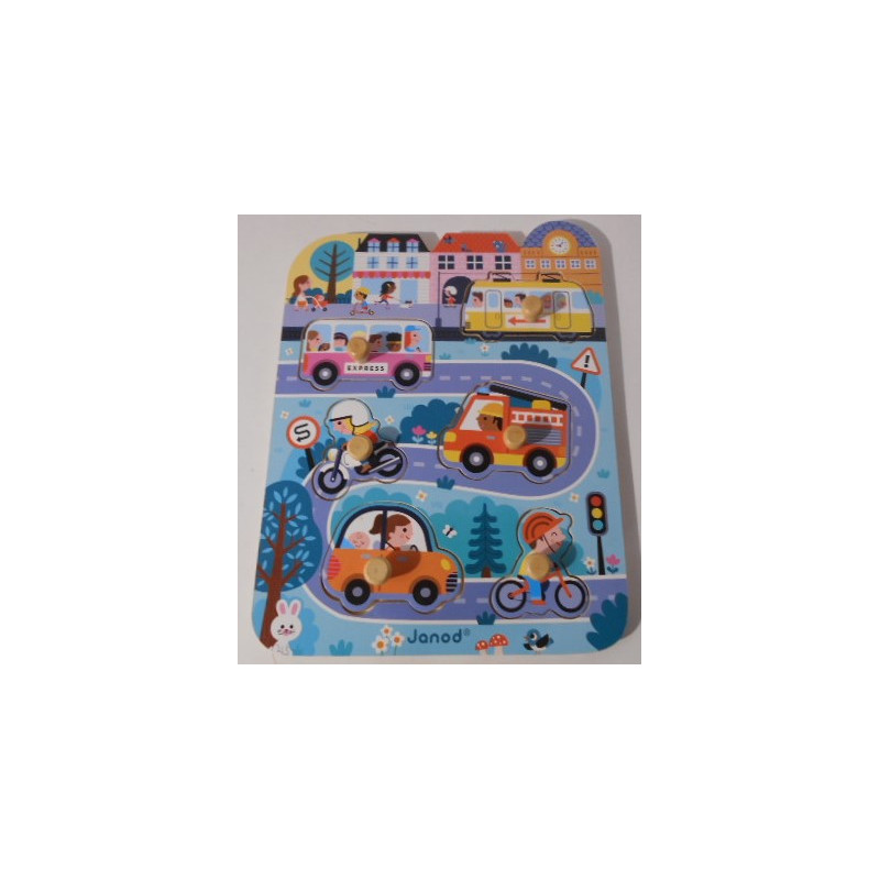 Puzzle en bois véhicules - JANOD