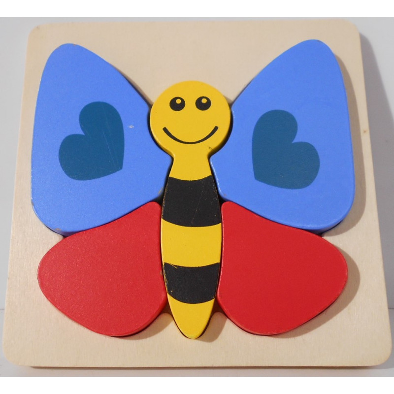 Puzzle en bois papillon - Playtive