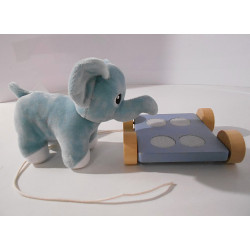 Peluche éléphant à tracter - Mini Matters