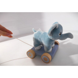 Peluche éléphant à tracter - Mini Matters