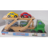 Camion en bois avec 4 Voitures - Mojy