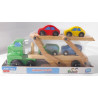 Camion en bois avec 4 Voitures - Mojy
