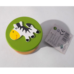 Hochet bois "Zèbre"