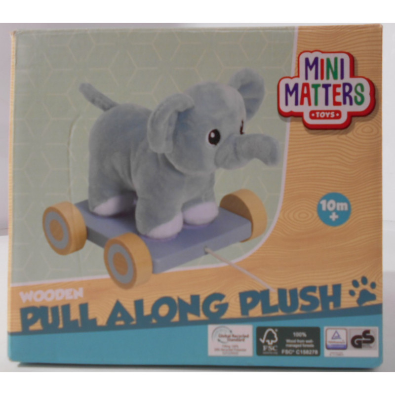 Peluche éléphant à tracter - Mini Matters