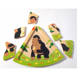 Puzzle en bois - Gorille