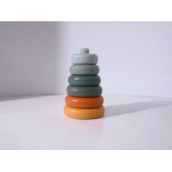 Tour à empiler en silicone  Méthode Montessori