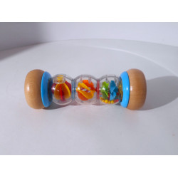 Bâton de pluie - Hochet bébé en bois