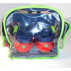 Ensemble patin à roulettes et protection enfant