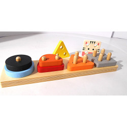 Jeu d'encastrement en bois