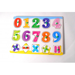 puzzle des chiffres en bois