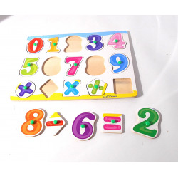 puzzle des chiffres en bois