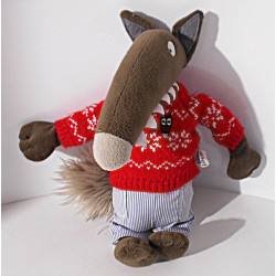 Peluche le loup Auzou