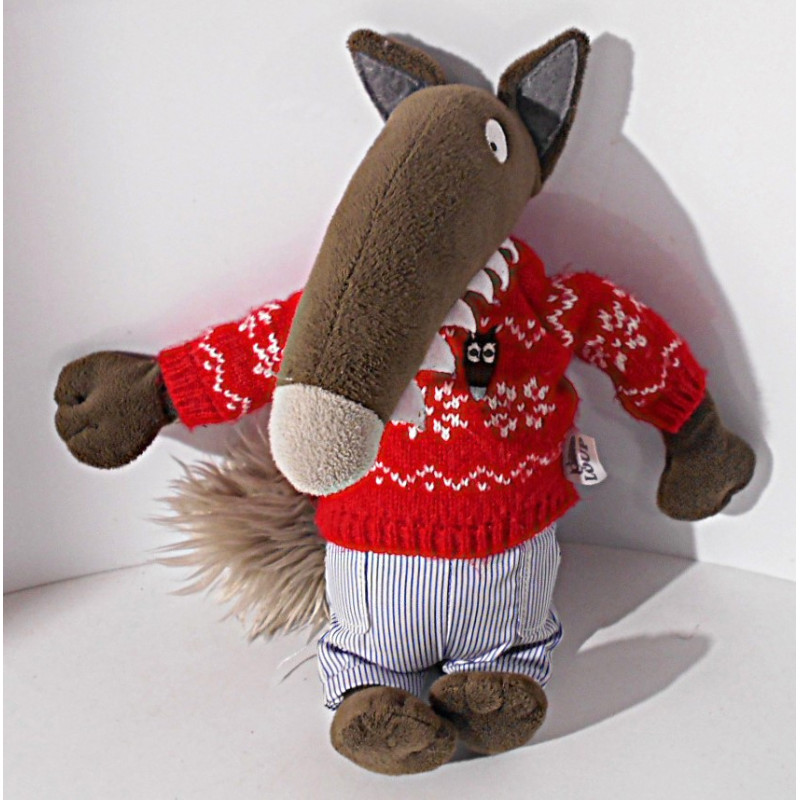 Peluche le loup Auzou