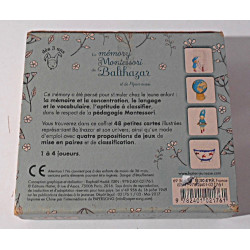 Le memory Montessori de Balthazar - Hatier Jeunesse