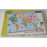 Puzzle carte du monde - Nathan