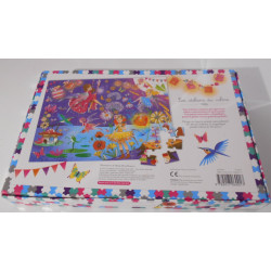 Puzzle argenté Au royaume des fées - Deux coqs d'or