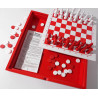 Coffret échecs et dames en bois - SMIR
