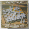 Jeu d'échec en verre