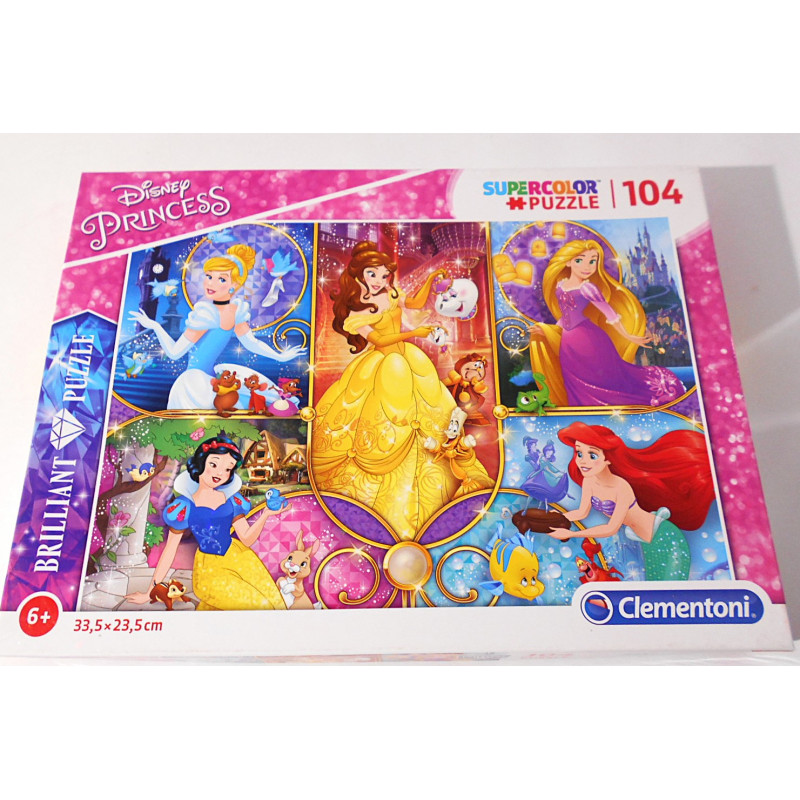 Puzzle brillant - Disney princess  - Clementoni