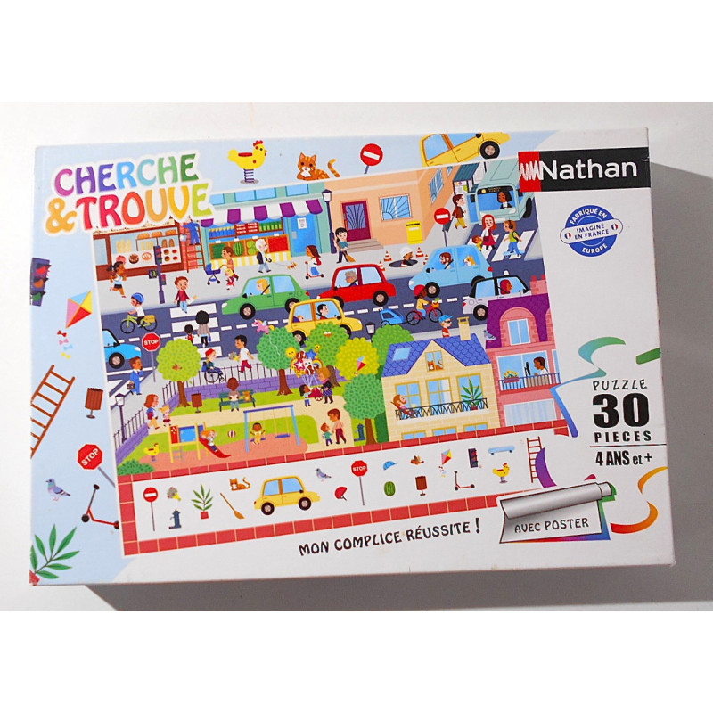Puzzle En ville - Cherche & trouve