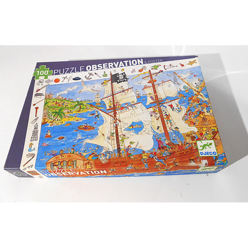 Puzzle observation Pirates - 100 pièces - Djeco