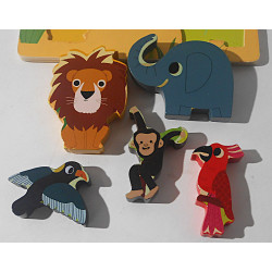 Puzzle en bois animaux - Vilac