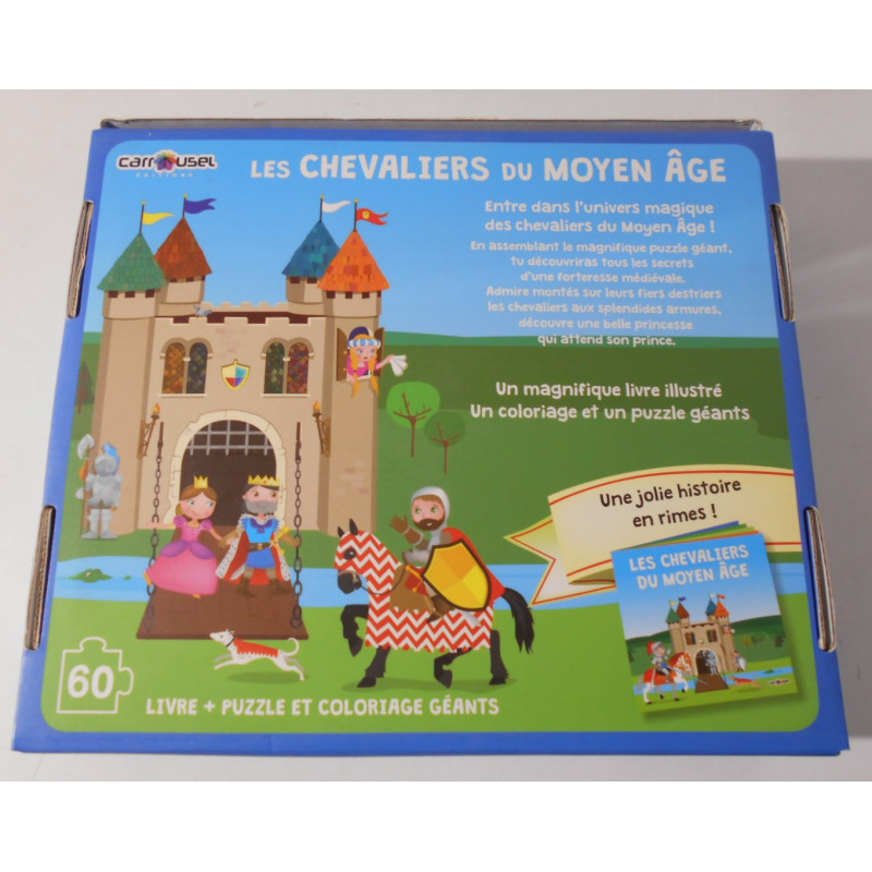 Livre+Puzzle - Les chevaliers du moyen âge - Carrousel