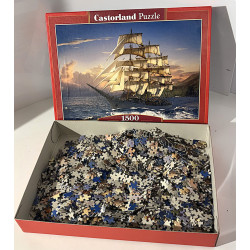 Puzzle bateau couché de soleil - Castorland