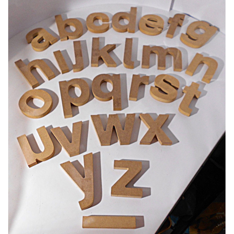 Lettres de l'alphabet en bois