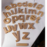 Lettres de l'alphabet en bois