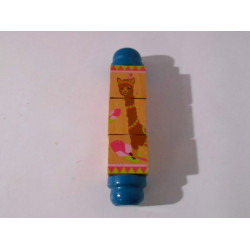 Cubes rotatifs de la jungle en bois