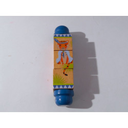 Cubes rotatifs de la jungle en bois