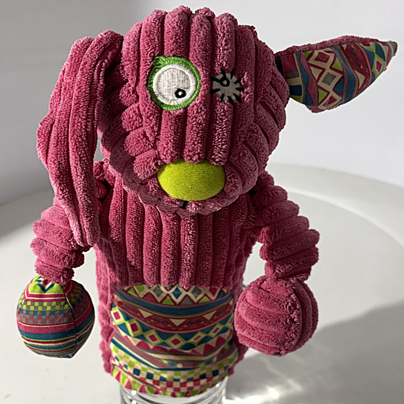 Marionnette lapin rose Globe Trotoys